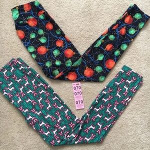 Lularoe OS Christmas leggings
